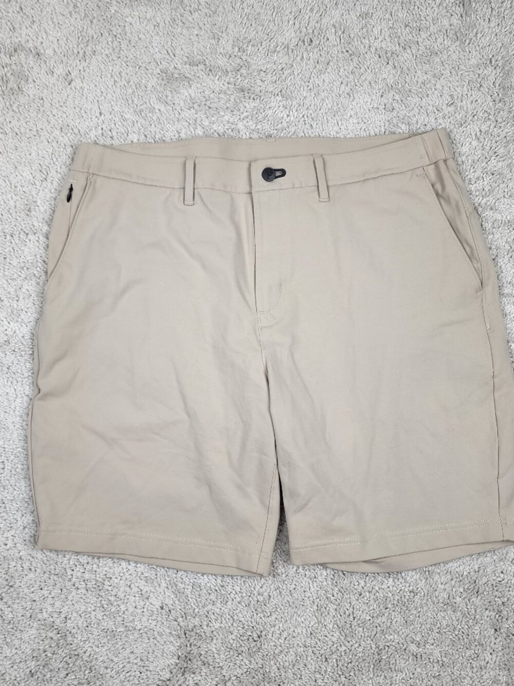 Public Rec Gamechanger Shorts Golf Chino Men’s Size 36 8” Inseam Beige Khaki USA